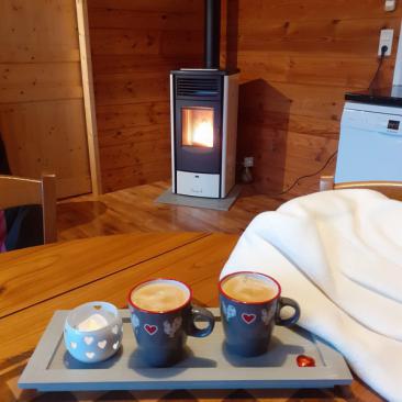 Chalet Cèdre : prenez le temps de déguster un café ... ou un thé ;)